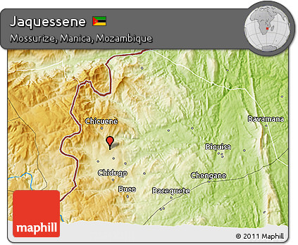 Physical 3D Map of Jaquessene