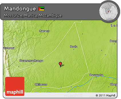 Physical 3D Map of Mandongue
