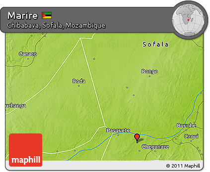 Physical 3D Map of Marire