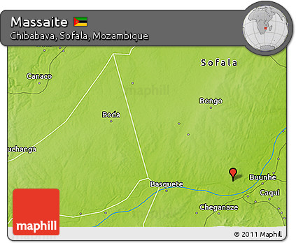 Physical 3D Map of Massaite