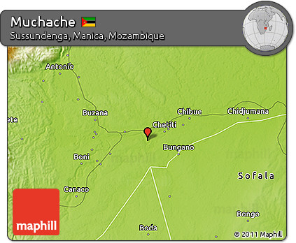 Physical 3D Map of Muchache