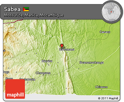 Physical 3D Map of Sabea