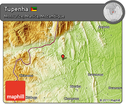 Physical 3D Map of Tupenha