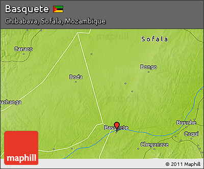Physical 3D Map of Basquete