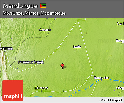 Physical 3D Map of Mandongue