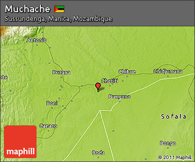 Physical 3D Map of Muchache