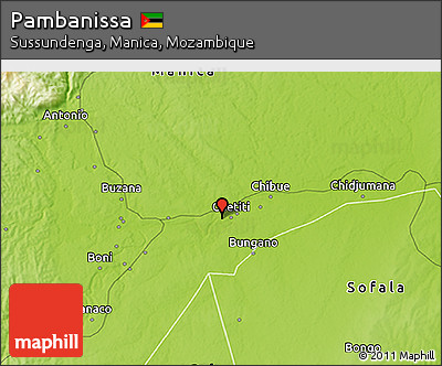 Physical 3D Map of Pambanissa
