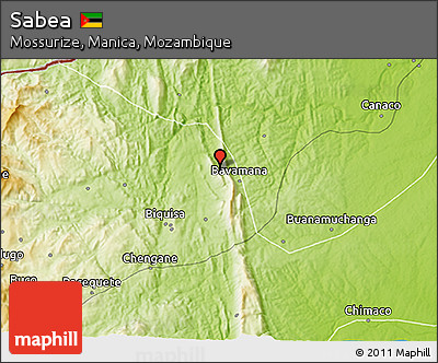 Physical 3D Map of Sabea