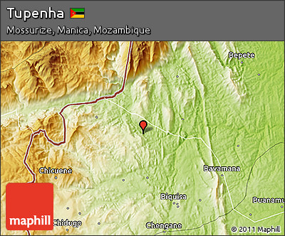 Physical 3D Map of Tupenha