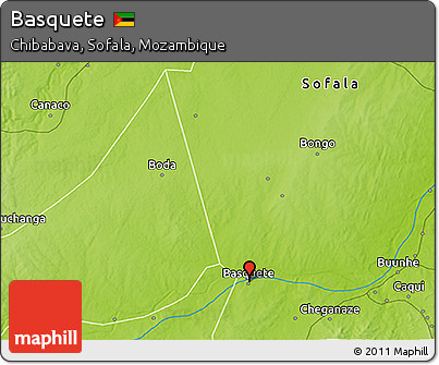 Physical 3D Map of Basquete