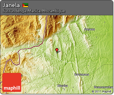 Physical 3D Map of Janela