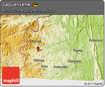 Physical 3D Map of Jaquessene