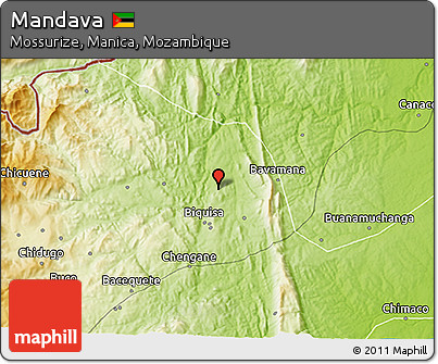Physical 3D Map of Mandava