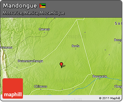 Physical 3D Map of Mandongue