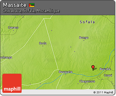 Physical 3D Map of Massaite