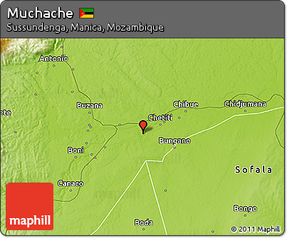 Physical 3D Map of Muchache