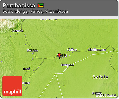 Physical 3D Map of Pambanissa