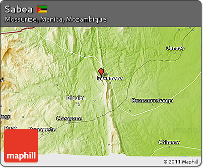 Physical 3D Map of Sabea