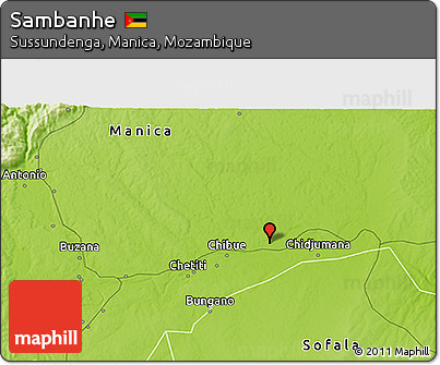 Physical 3D Map of Sambanhe