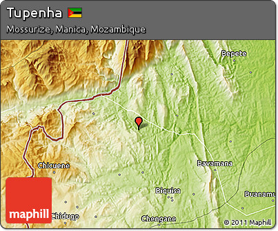 Physical 3D Map of Tupenha
