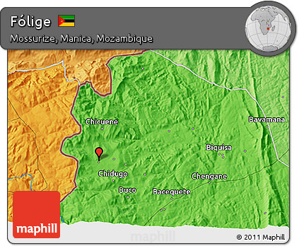 Political 3D Map of Fólige
