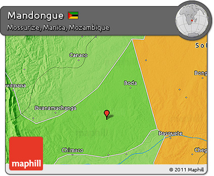 Political 3D Map of Mandongue