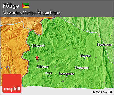 Political 3D Map of Fólige