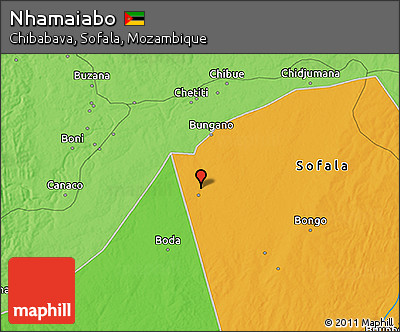 Political 3D Map of Nhamaiabo