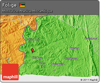 Political 3D Map of Fólige