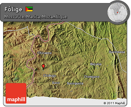Satellite 3D Map of Fólige