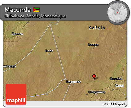 Satellite 3D Map of Macunda