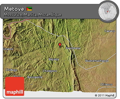 Satellite 3D Map of Metove