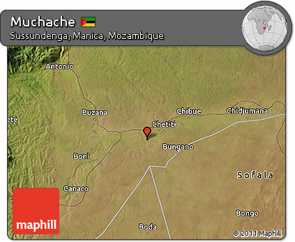 Satellite 3D Map of Muchache