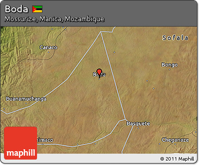 Satellite 3D Map of Boda
