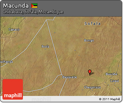 Satellite 3D Map of Macunda