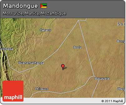Satellite 3D Map of Mandongue