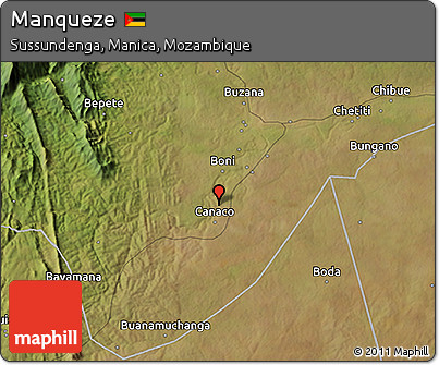 Satellite 3D Map of Manqueze