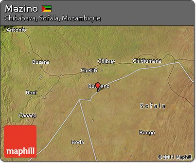 Satellite 3D Map of Mazino