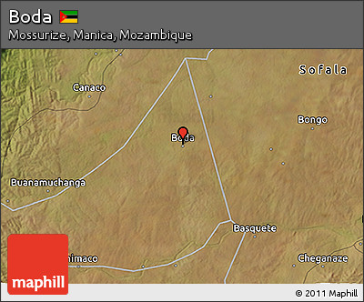 Satellite 3D Map of Boda