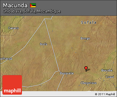 Satellite 3D Map of Macunda
