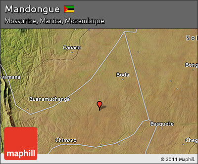Satellite 3D Map of Mandongue