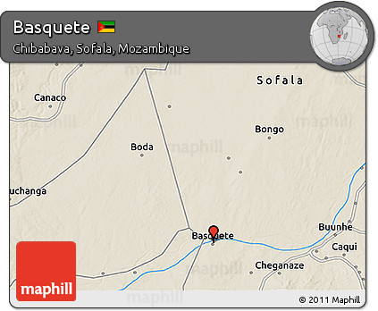 Shaded Relief 3D Map of Basquete