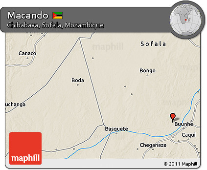 Shaded Relief 3D Map of Macando