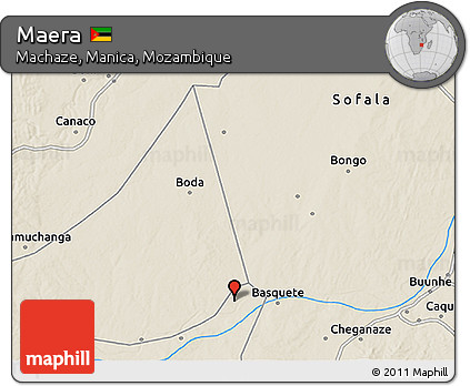 Shaded Relief 3D Map of Maera
