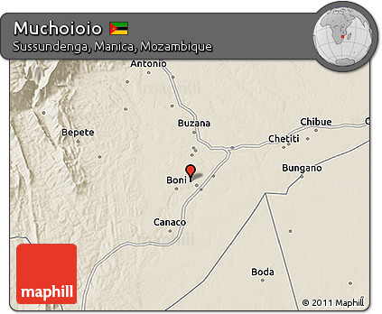 Shaded Relief 3D Map of Muchoioio