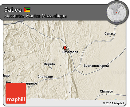 Shaded Relief 3D Map of Sabea