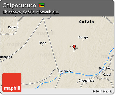 Shaded Relief 3D Map of Chipocucuco