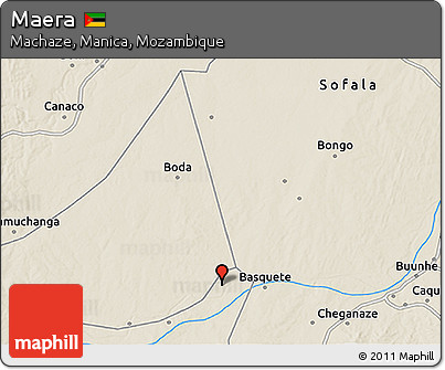 Shaded Relief 3D Map of Maera