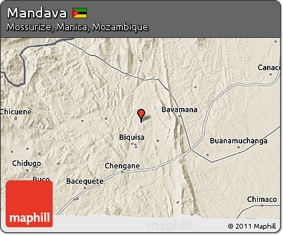 Shaded Relief 3D Map of Mandava