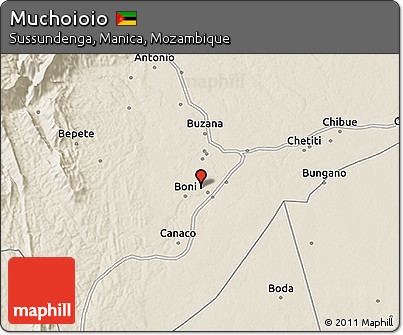 Shaded Relief 3D Map of Muchoioio